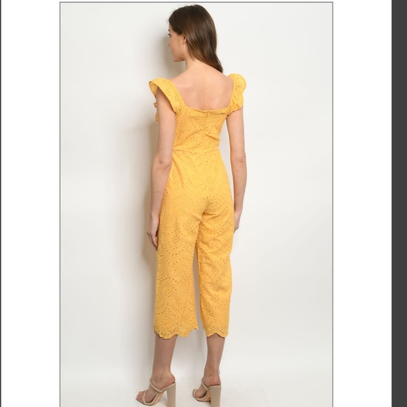 Jumpsuit Yellow Women Summer - Picture 6 of 7